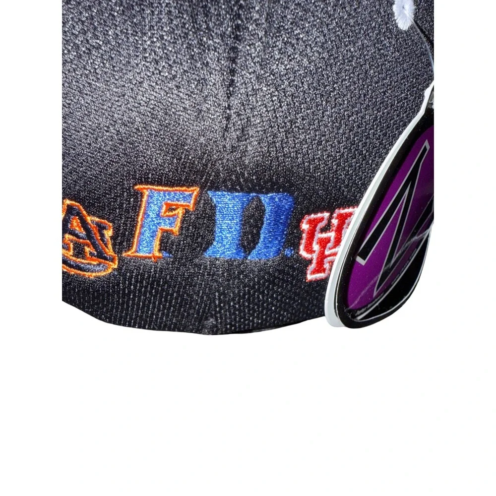 Zephyr 2025 NCAA Mens Final Four San Antonio Stretch Fit Hat Large White Black